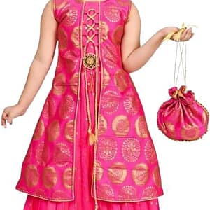 Kids Girls Ethenic Sleeveless Dress