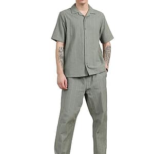 StitchX Men's Textured Seersucker Resort Cotton Shirt & Trouser Co-Ord Set S-2XL
